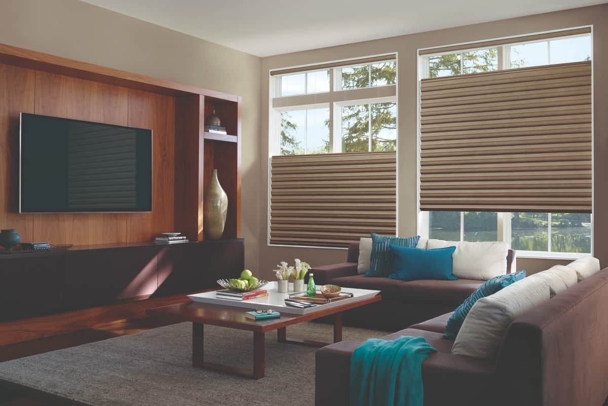 Custom Roman Shades for homes near Princeton, New Jersey (NJ) including Vignette Modern Romans Shades
